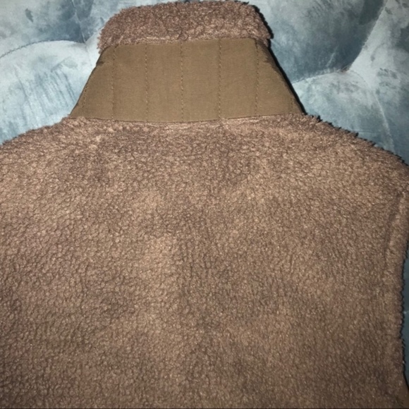 Patagonia Fleece Zip Vest Brown Zip size X-Small - Picture 7 of 8
